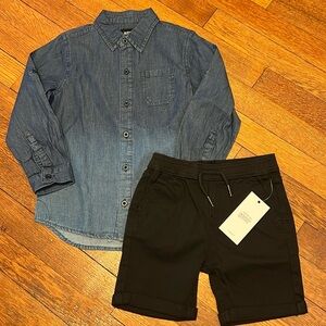 Hudson Kids Shirt & Shorts Set Size 4T NWT